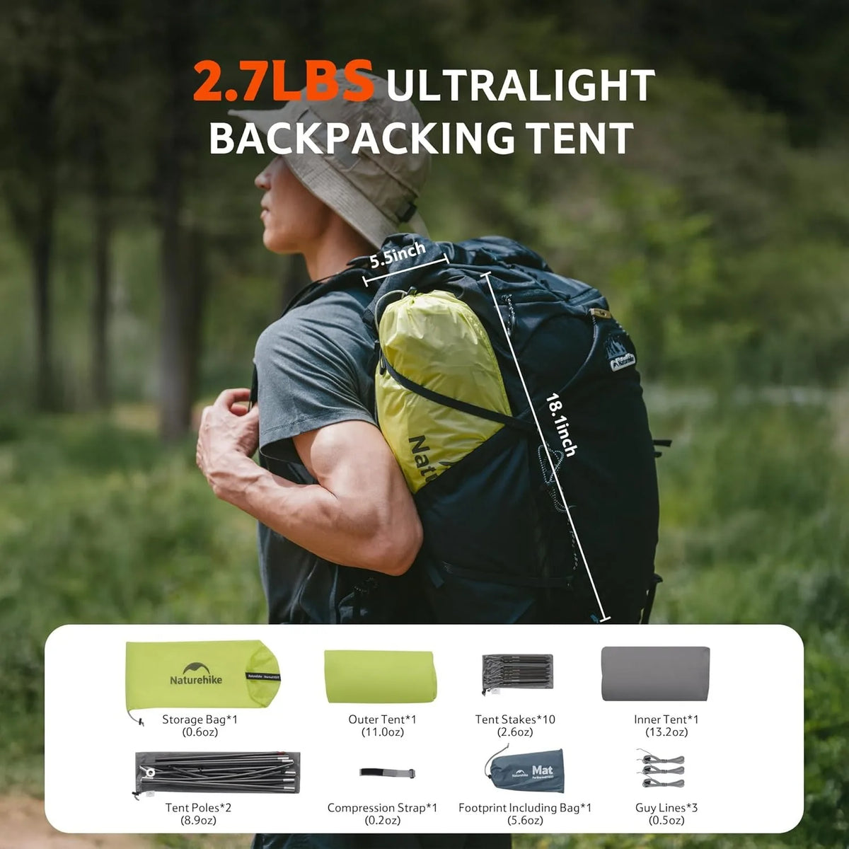 Naturehike Star Trail EXT Double Wall Ultralight Backpacking Tent