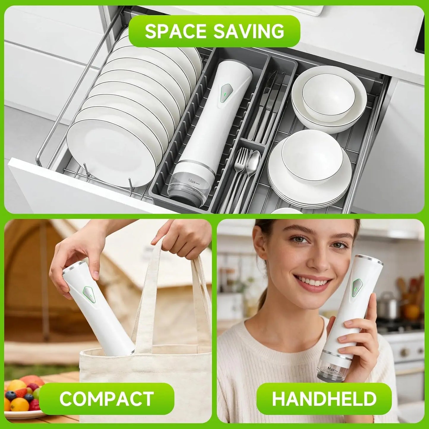 Cordless Automatic Vacuum Sealer For Kitchen Food Storage