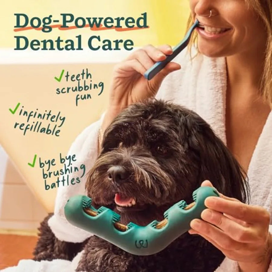 Bite N Brush Dog Dental Toothbrush Toy For Plaque Tartar