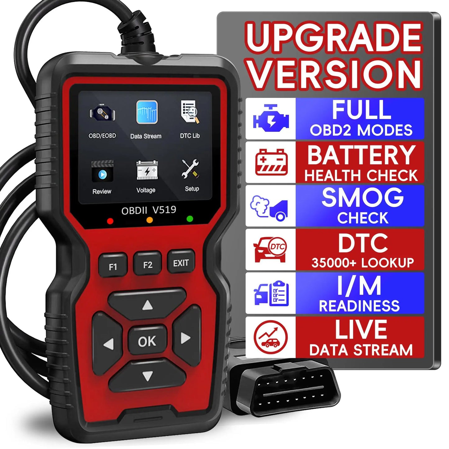 Professional OBD2 Scanner Live Data Diagnostic Code Reader Tool