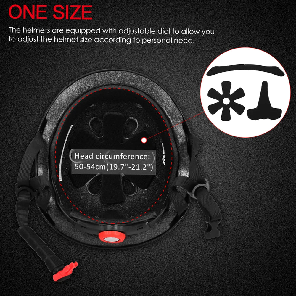 Kids Adjustable Skateboard Protective Gear Set With Helmet
