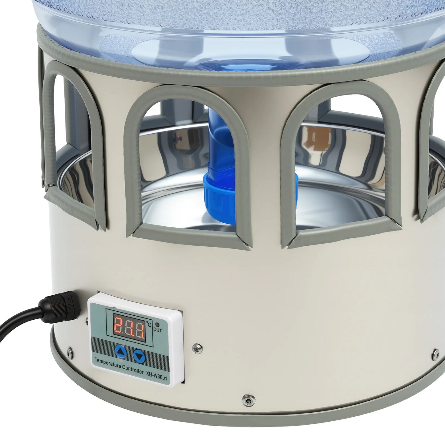 Stainless Steel Heated Chicken Waterer With Auto Thermostat