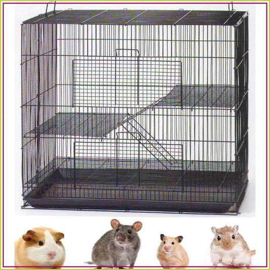 Multi Level Collapsible Metal Travel Cage For Small Animals