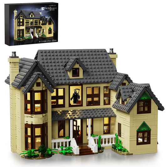 Horror House Building Blocks Haunted House Model Kit Halloween Decoration