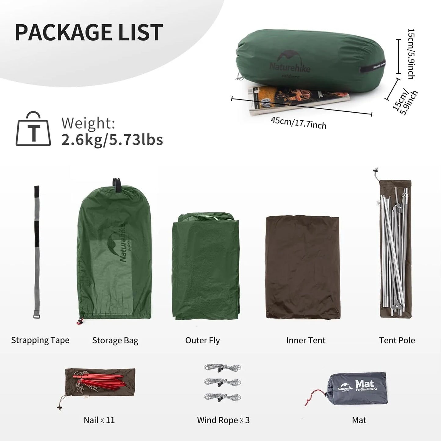 Naturehike Star River Ultralight Waterproof Double Layer Tent