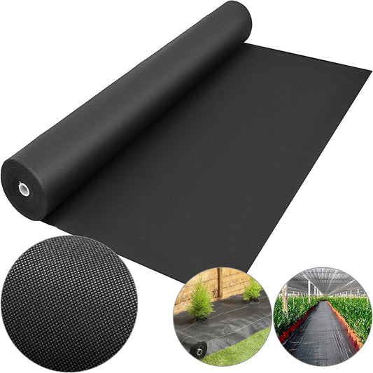SucceBuy Durable Landscape Fabric Weed Barrier Geotextile Ground Cover