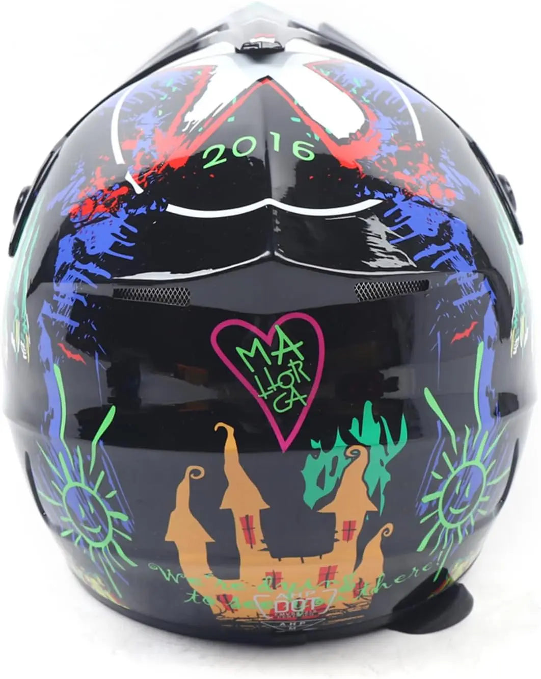 Dot Full Face Motorcycle Helmet Lightweight Off Road Racing