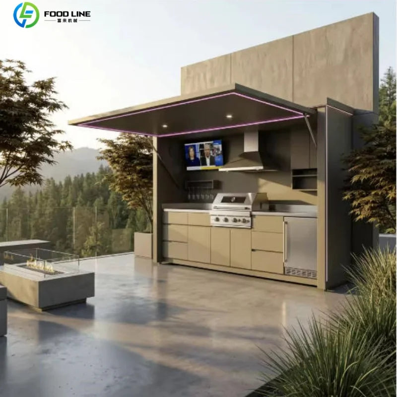Foodline Modular Outdoor Kitchen BBQ Island Stainless Steel Cabinets