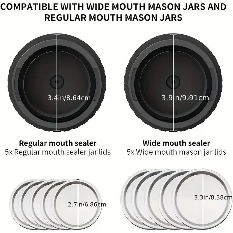 Automatic Electric Mason Jar Vacuum Sealer For Food Preservation