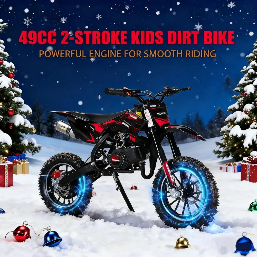 Kids 49Cc Two Stroke Gas Powered Mini Dirt Bike Motorcycle