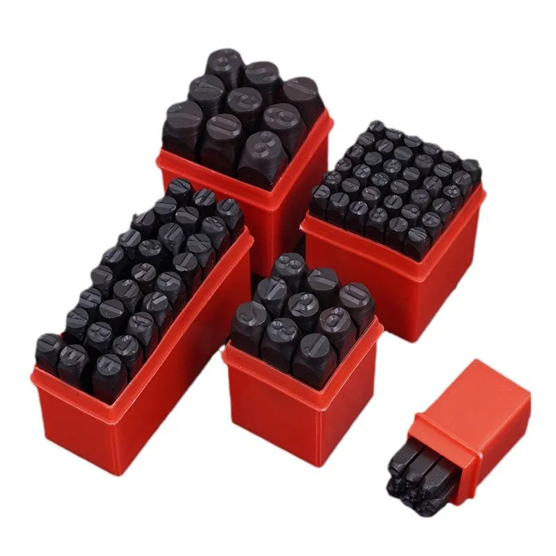 Heavy Duty Carbon Steel Number Letter Stamp Kit For Crafts
