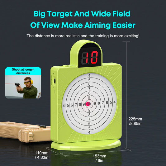 Seven-ring intelligent induction target, accurately records every hit, voice broadcast, home shooting training gadget.