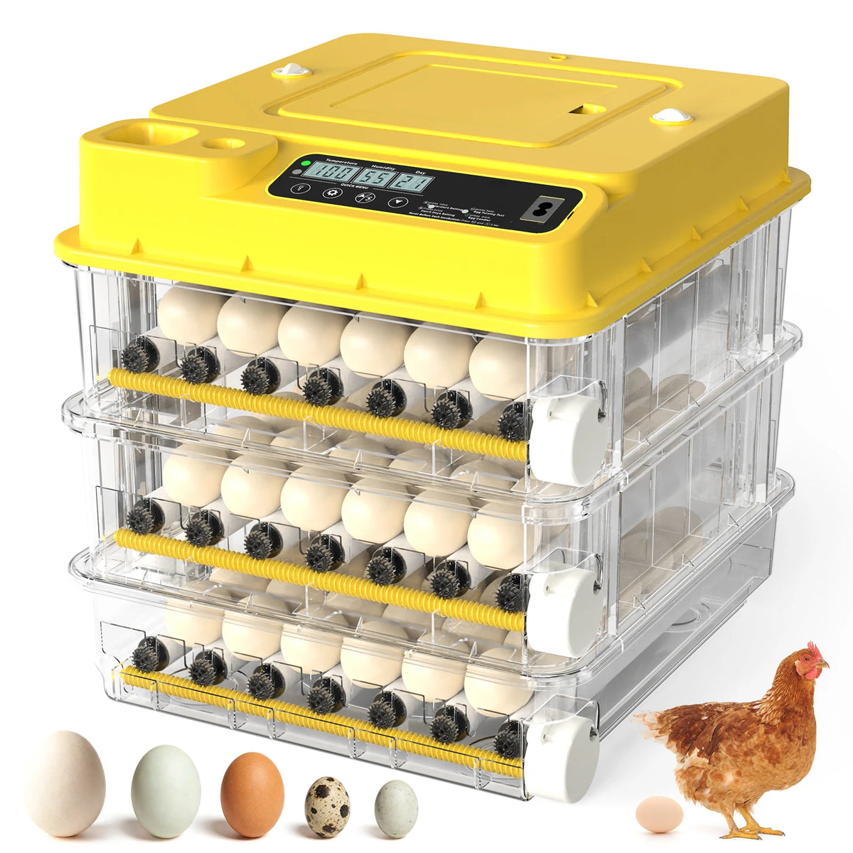 Fully Automatic Egg Incubator for Hatching Chicken and Duck Eggs
