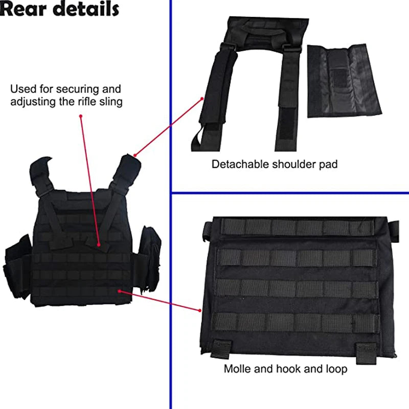 LQARMY Modular 1000D Nylon Plate Carrier Tactical Vest