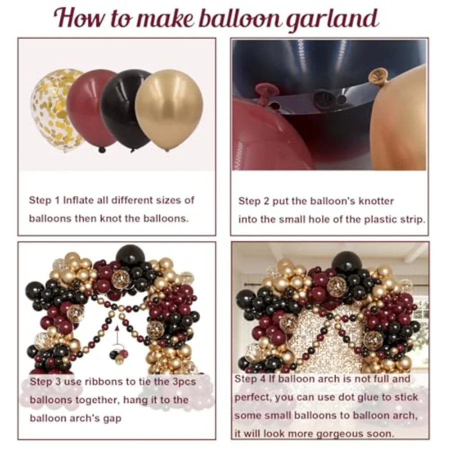 Balloon Arch Kit With Confetti Balloons For Weddings And Parties