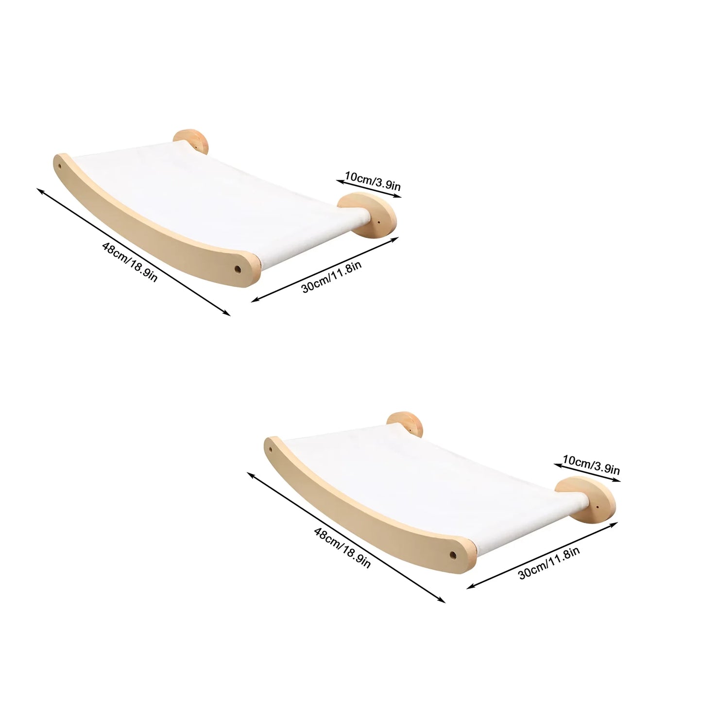 CWV Wall Mounted Cat Hammock And Sisal Scratching Shelf