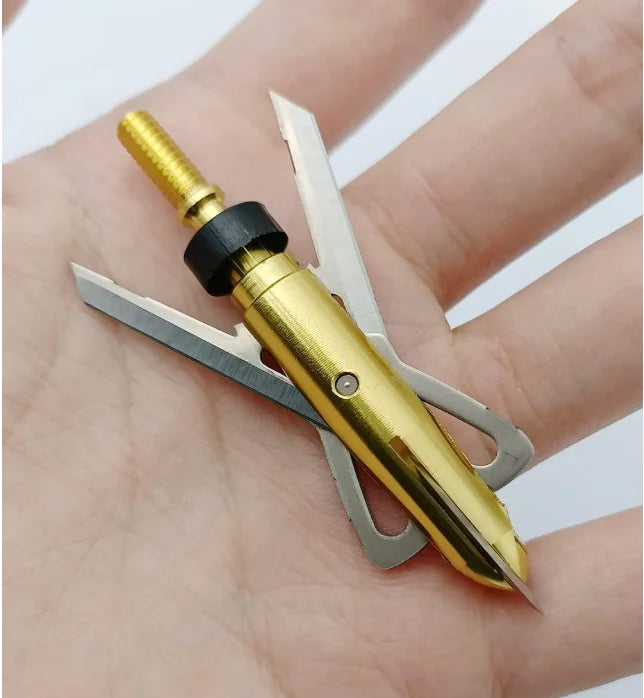 6Pcs Hunting Broadhead Crossbow X 100 Grain 2-Blade Archery Arrow Broadhead