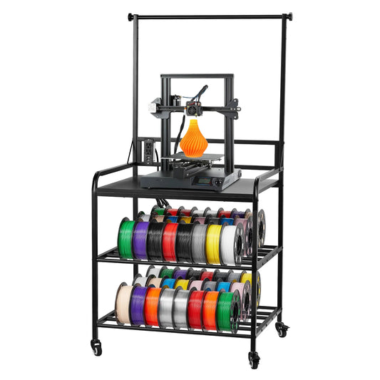 SucceBuy 3 Tier 3D Printer Filament Storage Rack Organizer Stand