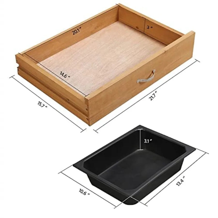 Outdoor Garden Potting Bench Table With Sink And Drawer For Patio, Balcony, Or Deck Use; Solid Wood Construction; Color B; Dura