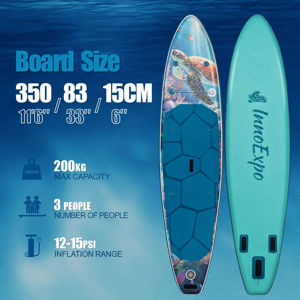 InnoExpo Inflatable Stand Up Paddle Board Non Slip Water Sport
