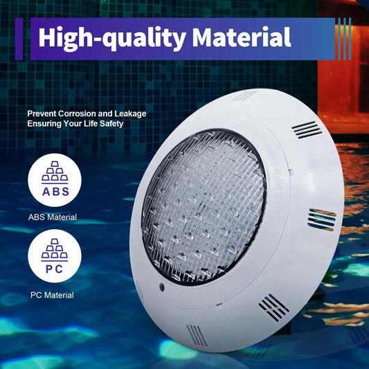 Bymaocar RGB LED Pool Light IP68 Waterproof With Remote Control