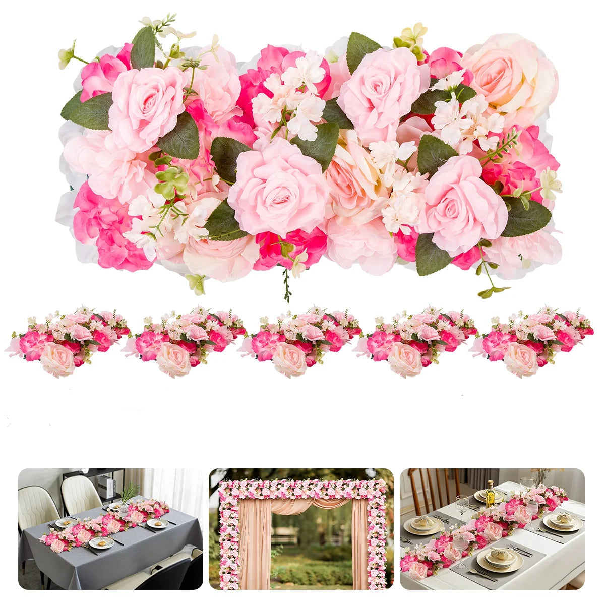 HiMISS Artificial Flower Garland For Wedding Arch And Party Decor