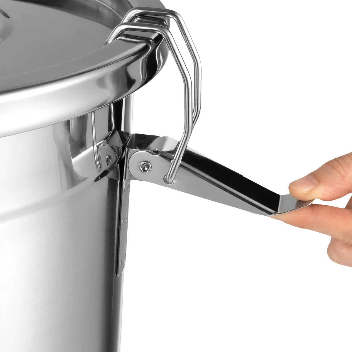 Stainless Steel Airtight Kitchen Storage Canister With Secure Latching Lid