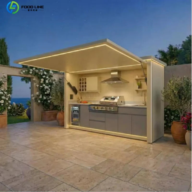 Foodline Modular Outdoor Kitchen BBQ Island Stainless Steel Cabinets