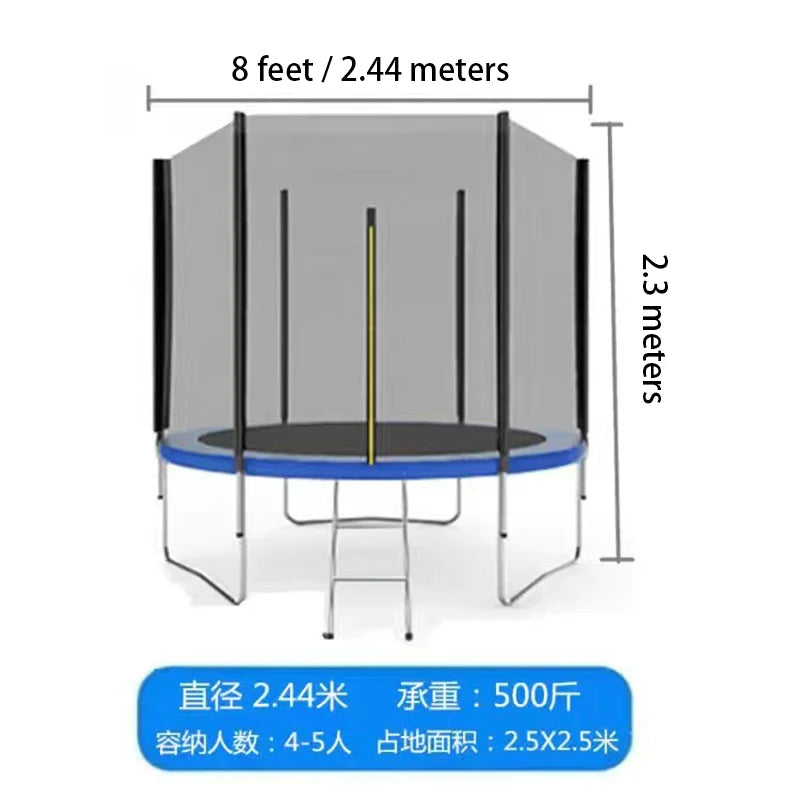 MIYAUP-Outdoor Trampoline House, Net Protection, Children's Fitness Jumping Bed, Newest