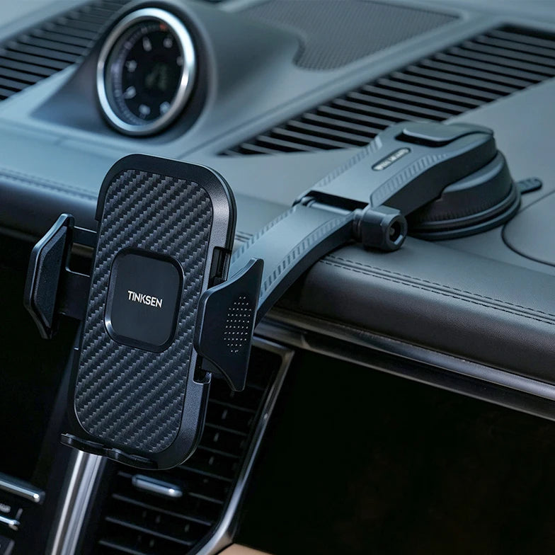 Upgraded Car Phone Holder - Adjustable Arm with Ergonomic Grip, Strong Suction Cup and Elliptical Design, Compatible with iPhone, Samsung, Android Smartphones, General Motors, Fashion Accessories, Texture Anti slip Pad