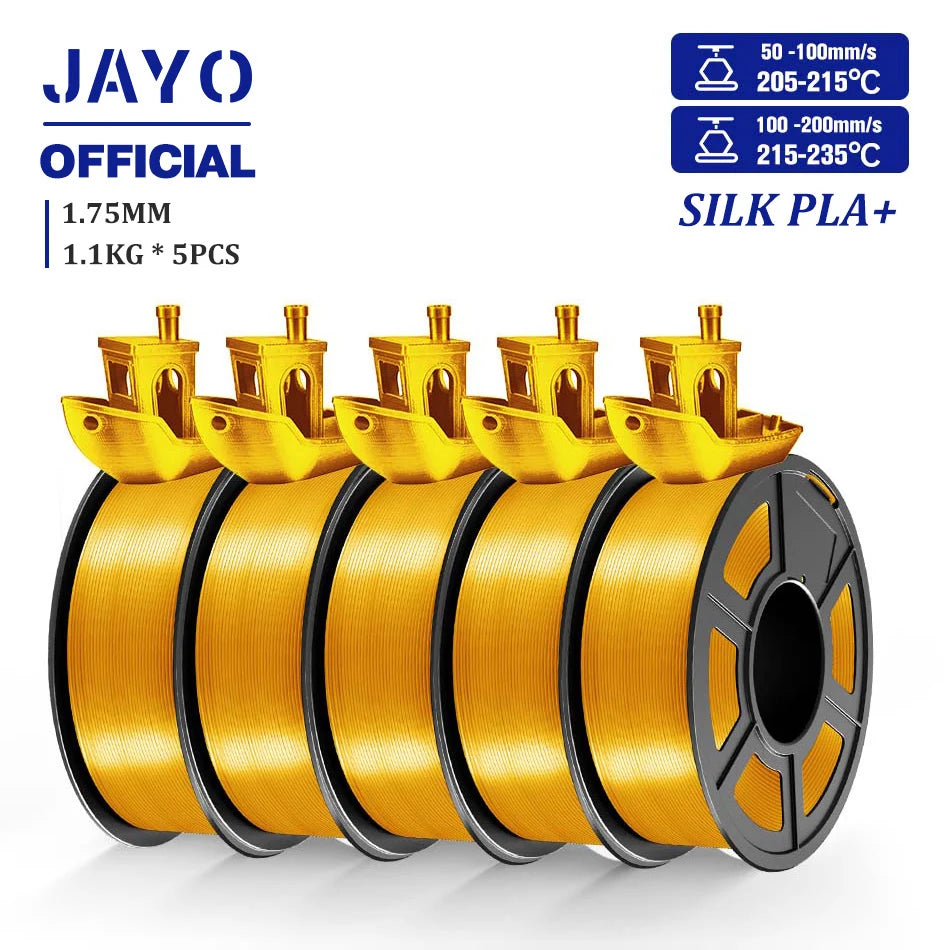 Jayo Premium 3D Printer Filament PLA Plus ABS PETG Silk