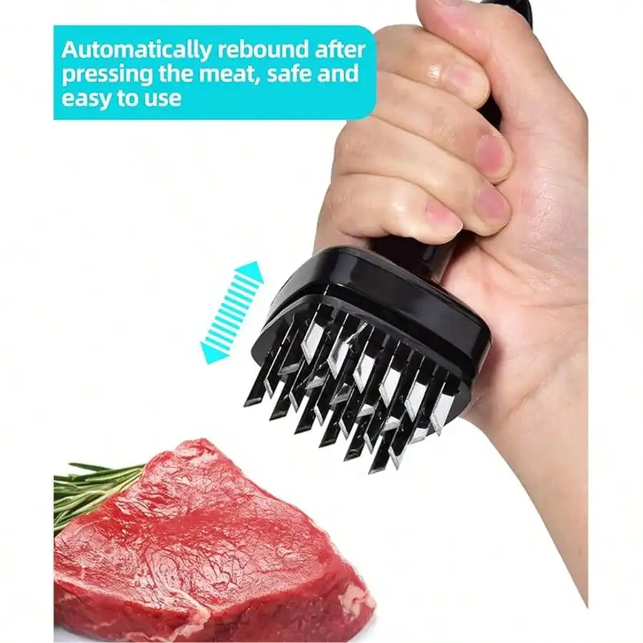 Stainless Steel Meat Tenderizer With Needle Blades Steak Kitchen Tool