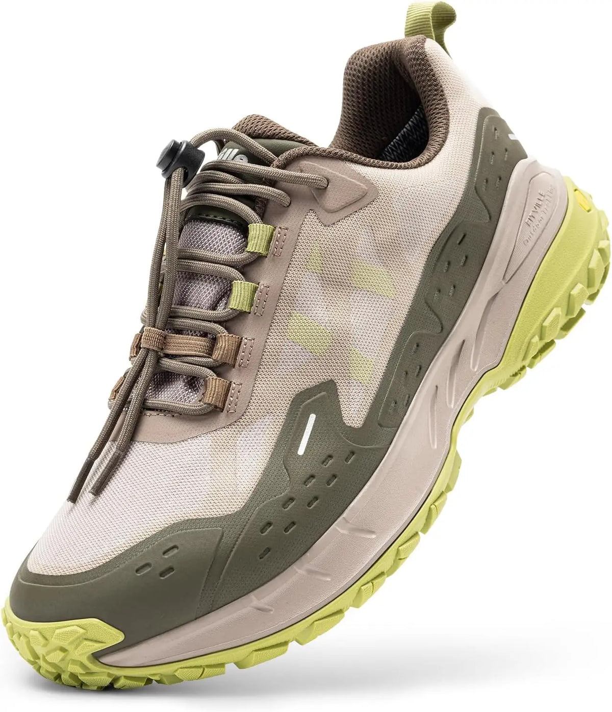 FitVille Men'S Wide Waterproof All-Terrain Hiking Trekking Shoes, Slip-Resistant Quick Lace Walking Trainers, Comfort Outdoor Sneakers For Travel, Camping, Running, Wide Feet & All Day Standing