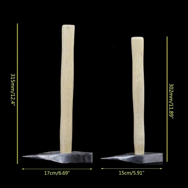 Heavy Duty Steel Welding Chipping Hammer With Wooden Handle