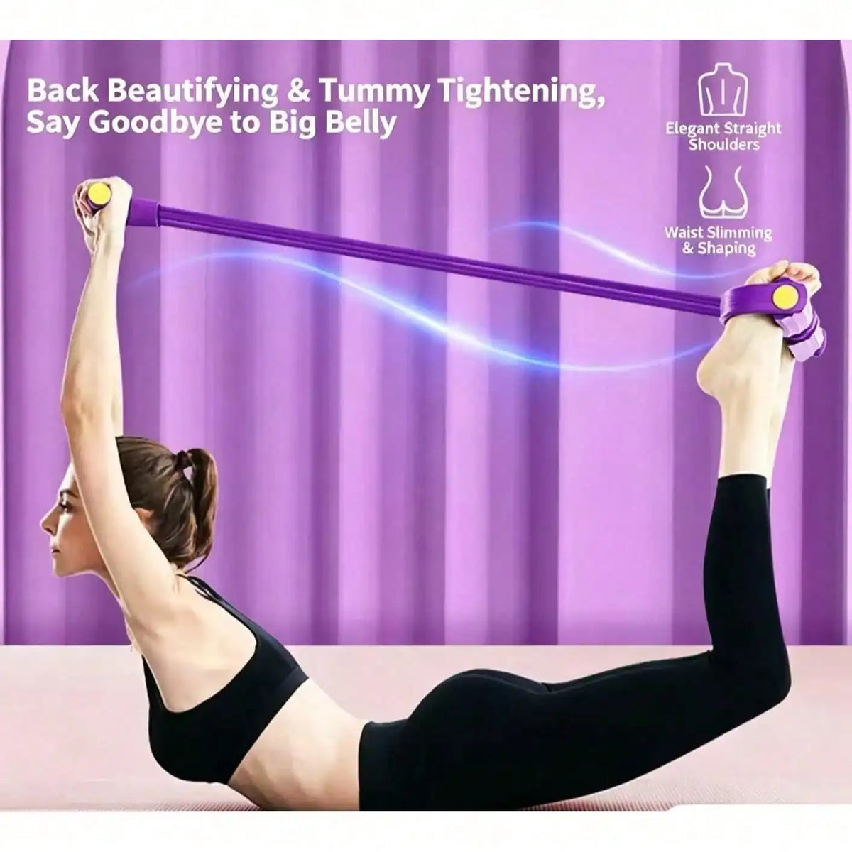 Heavy Duty Latex Pedal Resistance Bands For Full Body Workout