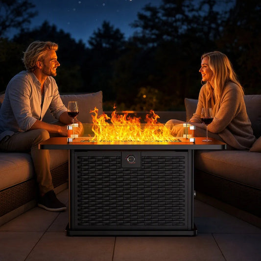 Premium Stainless Steel Propane Fire Pit Table For Patio