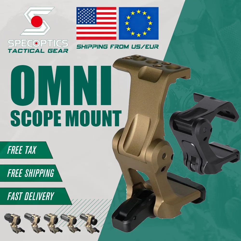 CNC 7075 Aluminum Magnifier Mount Flip To Center Quick Release