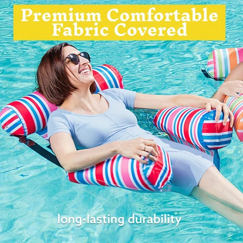 Joyfy Inflatable Pool Float Hammock Chair Lounger Set