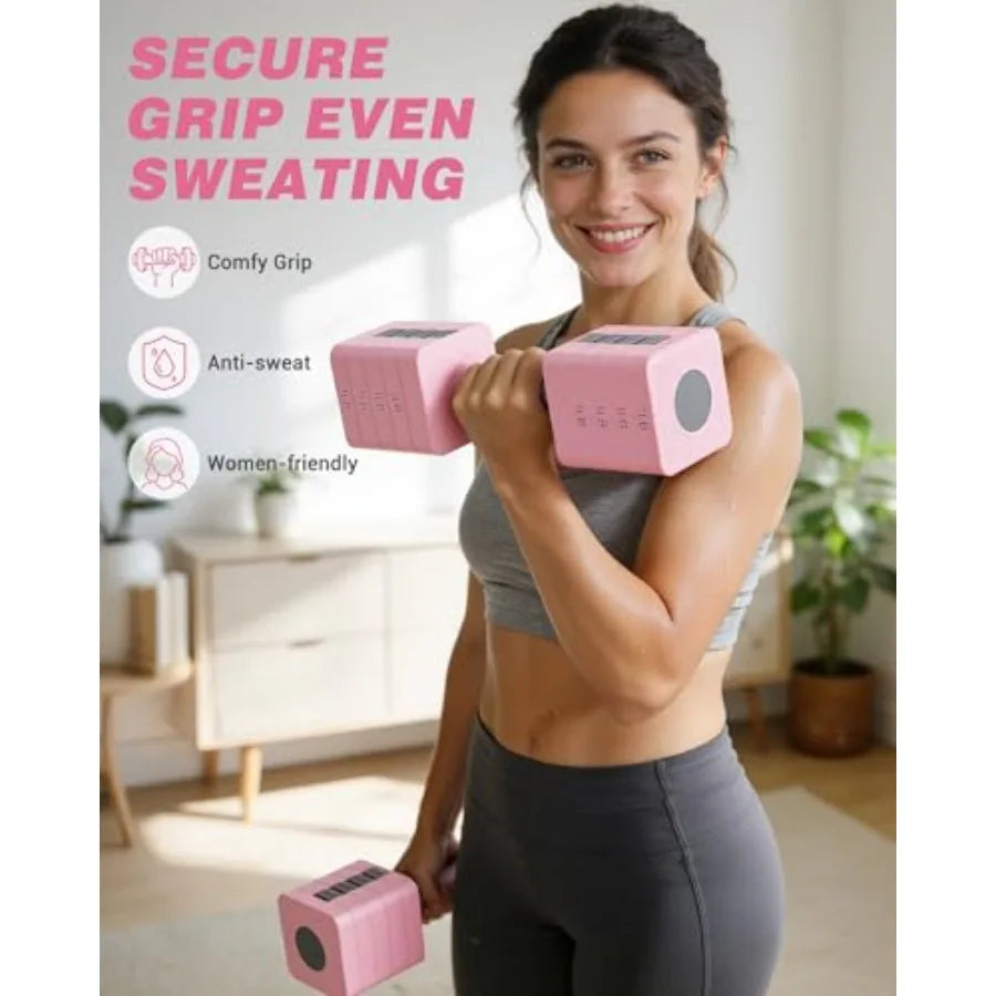 Adjustable Dumbbell Set for Strength Training and Home Workouts