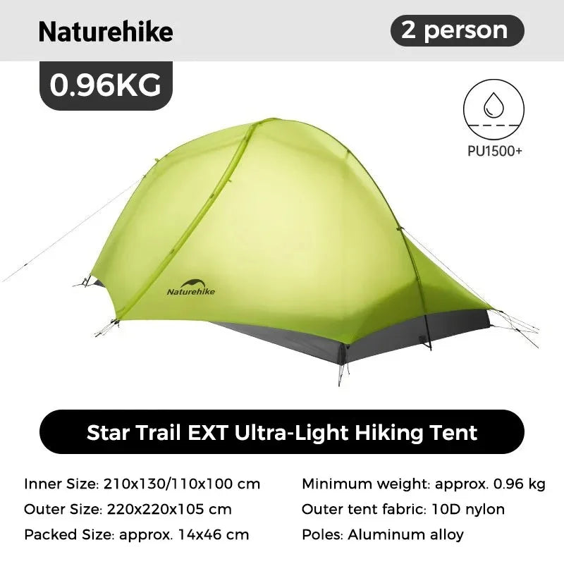 Naturehike Star Trail EXT Double Wall Ultralight Backpacking Tent