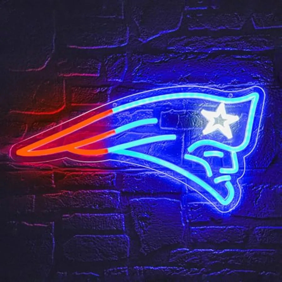 Football Neon Sign Dimmable Wall Light for Man Cave Decor
