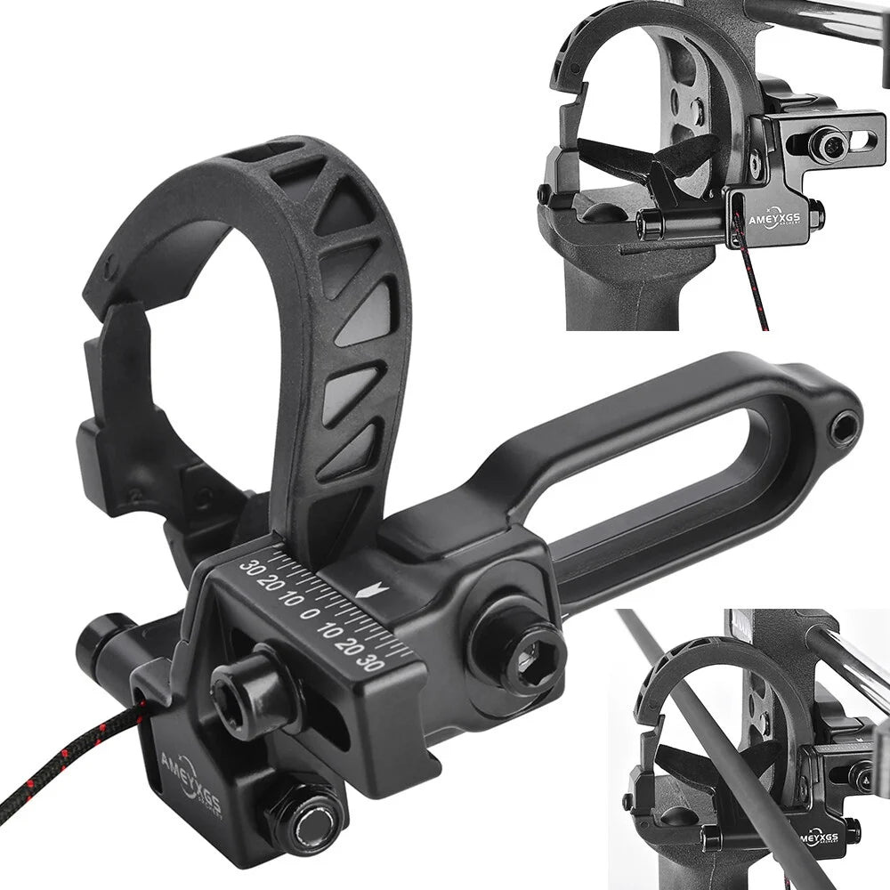 Drop Away Arrow Rest Full Containment 360° Sound Damping Pad for Compound Bow Right Hand Archery Shooting Hunting