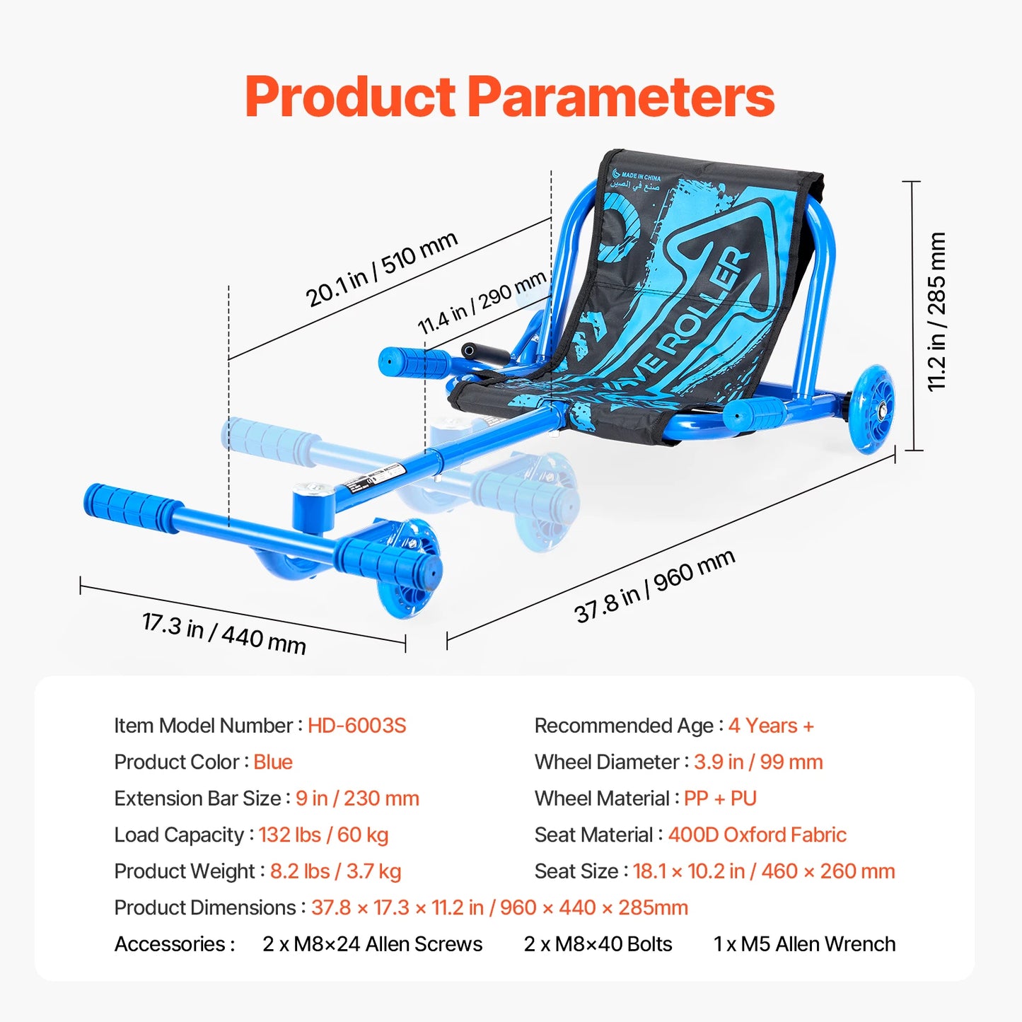 SucceBuy Zig Zag Motion Ride On Drifting Swing Scooter