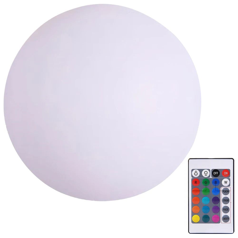 Atuotin Led Glowing Ball Night Light Remote Pool Decor