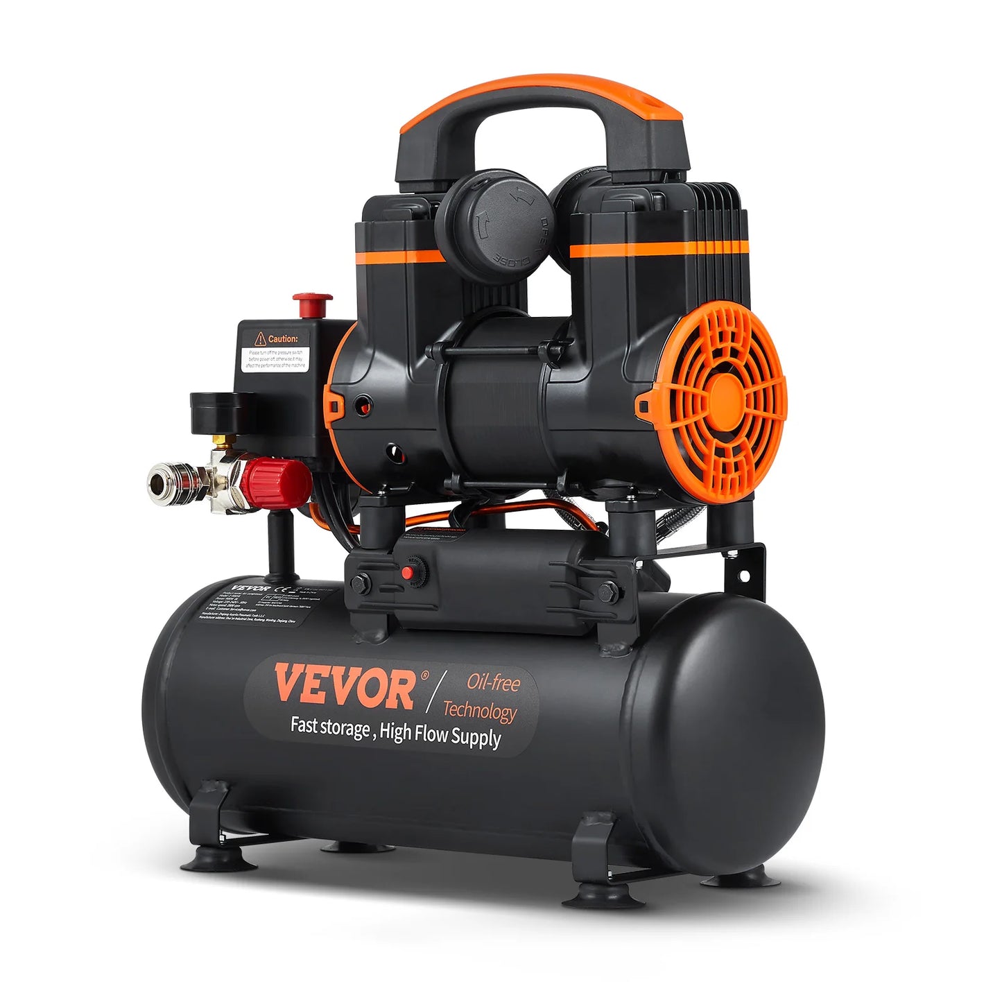 Silent Oil Free Air Compressor For Repair Tire Inflation