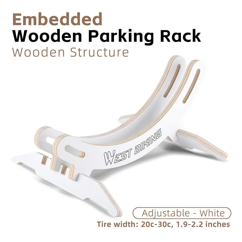 WEST BIKING Adjustable Bicycle Parking Rack Bike Indoor Garage Storage Stand Wooden MTB Road Bike Maintenance Repair Stand