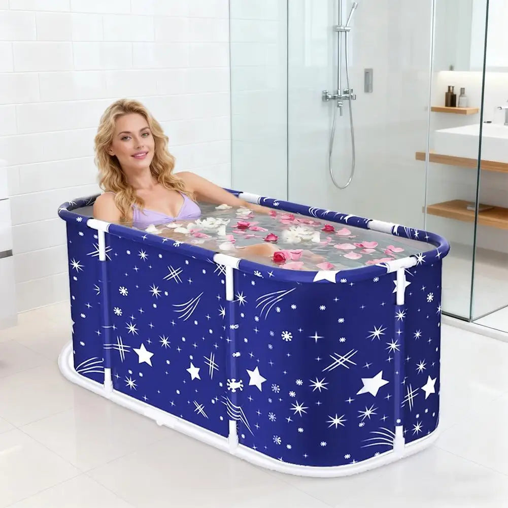 Advanced Foldable Bathtub For Adults Featuring Sturdy Frame Support