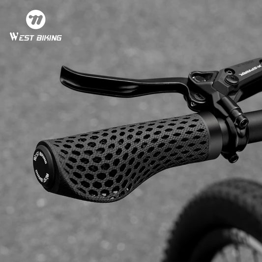 West Biking 3D Printed Ergonomic Bicycle Handlebar Grips For MTB