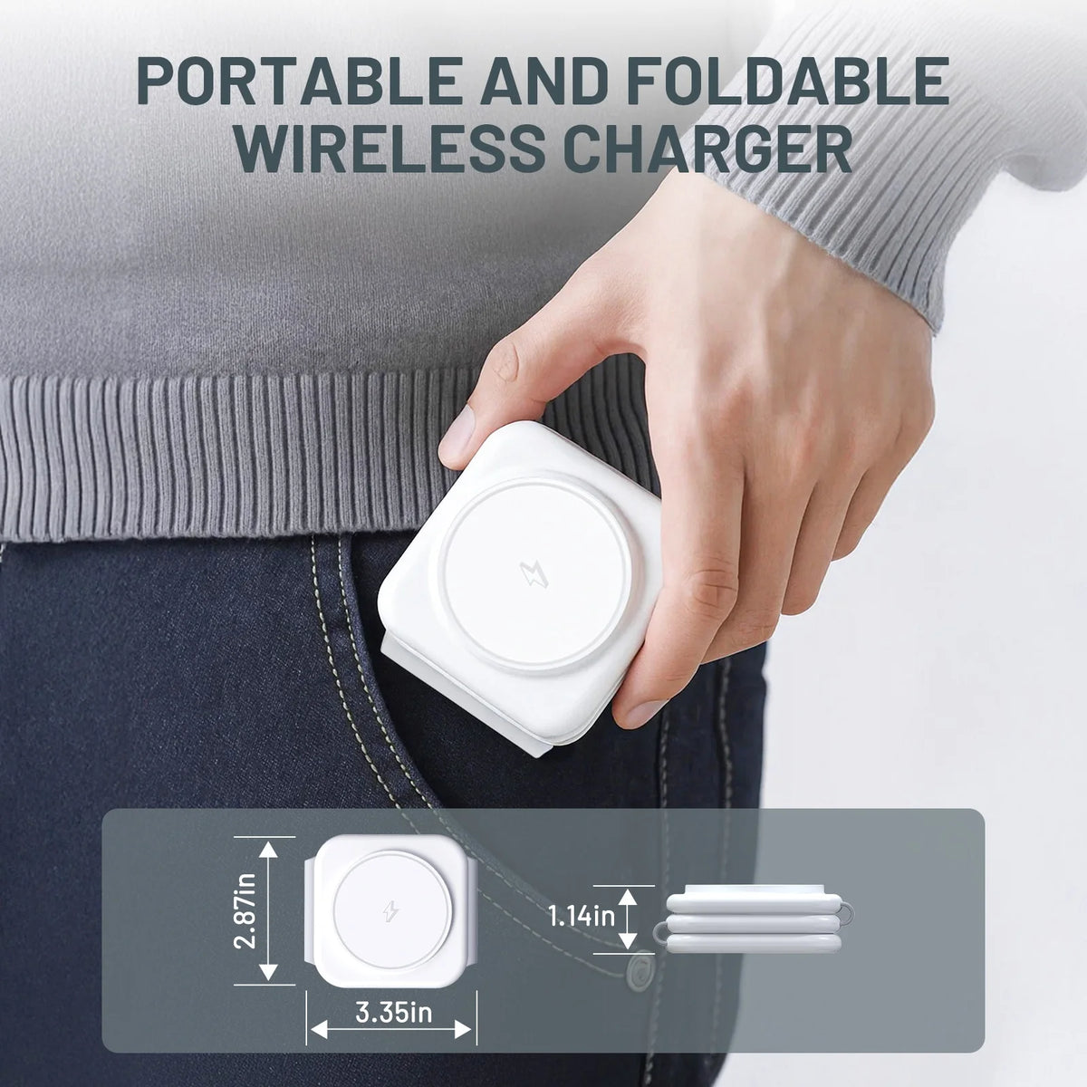 Magnetic 3 In 1 Wireless Charger for iPhone Watch AirPods