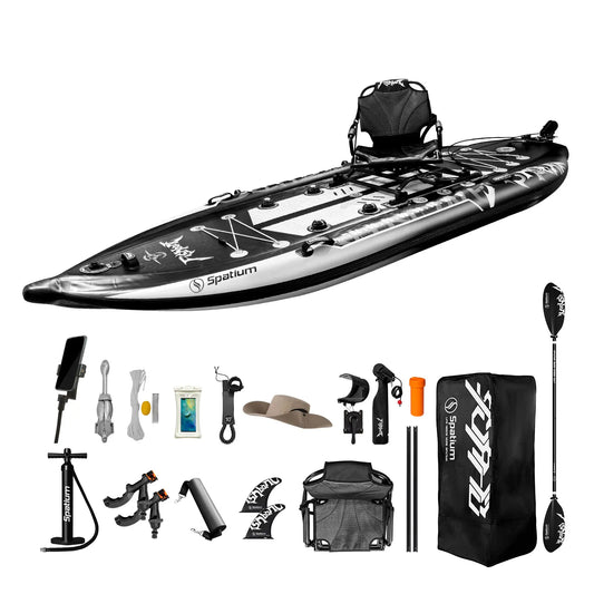 Spatium Inflatable Fishing Paddle Board Triple Chamber With Motor